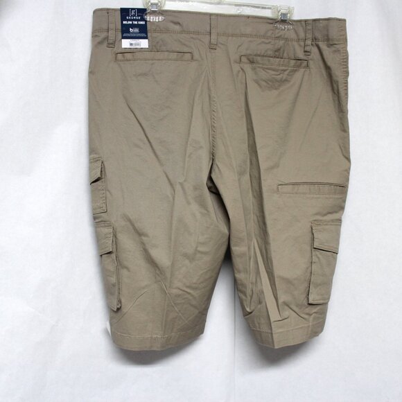 NWT George Men’s Stone Wash Below the Knee Messenger Or Cargo Style Shorts - Picture 2 of 13